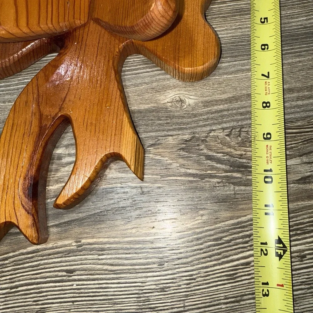 VTG Wooden Bow Tie Ribbon Hanging Shelf Cottage Core Granny